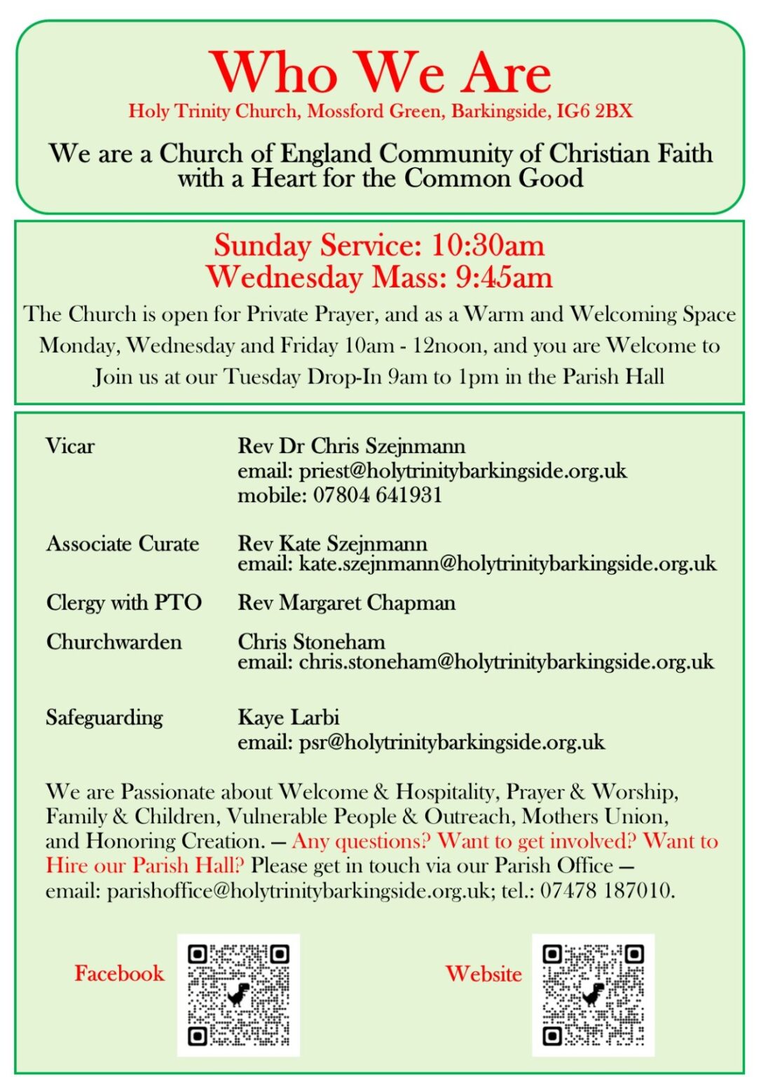 to Holy Trinity Barkingside